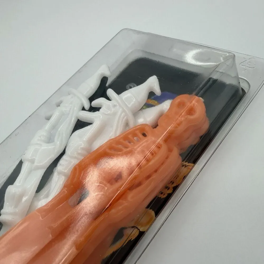VTG 90’s Halloween Party Plastic Forks Spoons Knives 3D Flatware Mummy Witch NOS